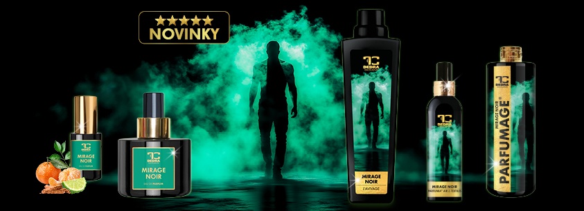 DEDRA MIRAGE NOIR je vůně, která zanechá stopu stejně silnou jako muž, který ji nosí.