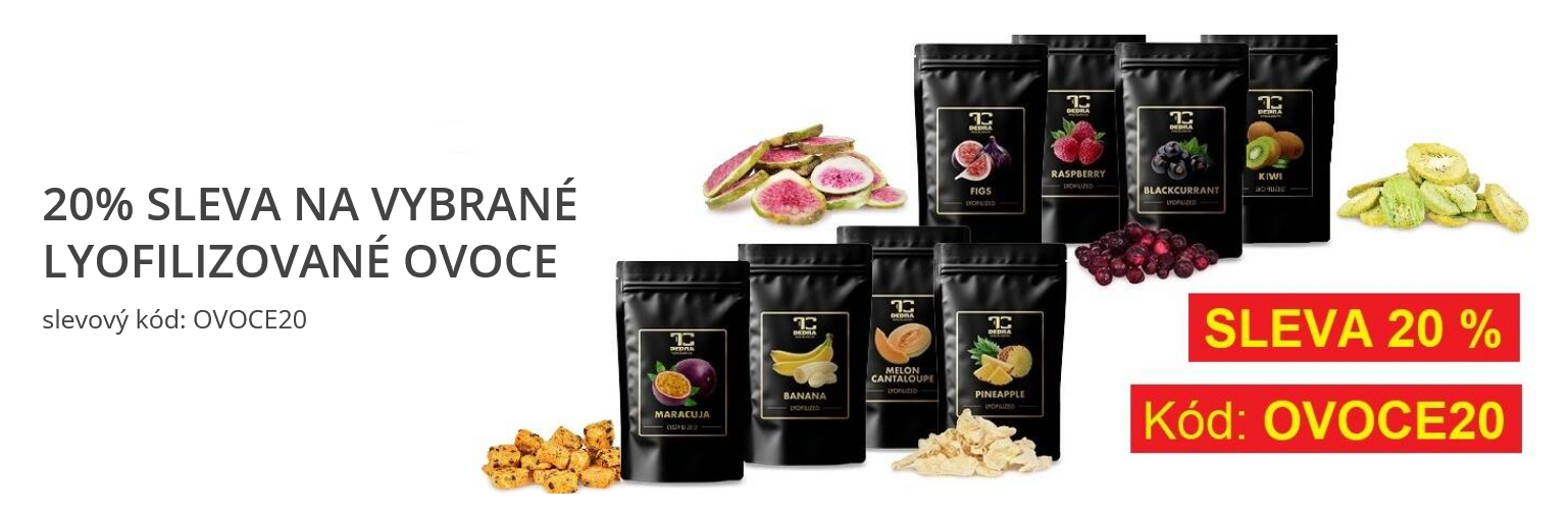 Využijte do 19.11. slevový kód OVOCE20 🍓🍍